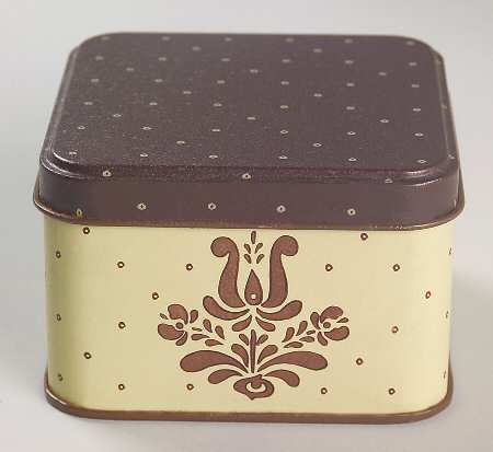 Village (Made in USA) 3" Square Metal Box & Lid