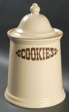 Village (Made in USA) Cookie Jar & Lid