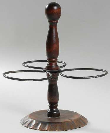 Village (Made in USA) Metal/Wood Stand for 3 Jam/Relish Servers