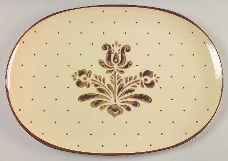 Village (Made in USA) 15" Melamine Oval Serving Platter