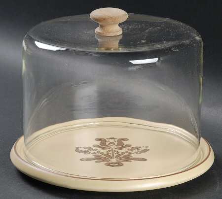 Village (Made in USA) Round Cheese Dish & Lid