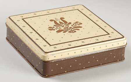 Village (Made in USA) 5" Square Metal Napkin Box