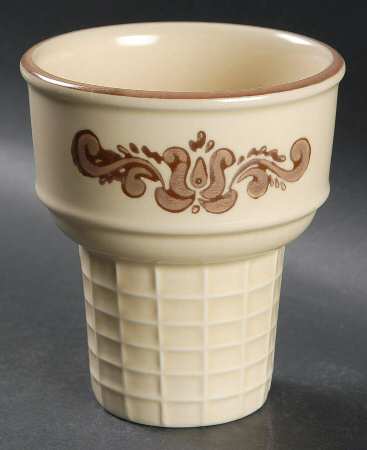 Village (Made in USA) Ice Cream Cone Shaped Dish