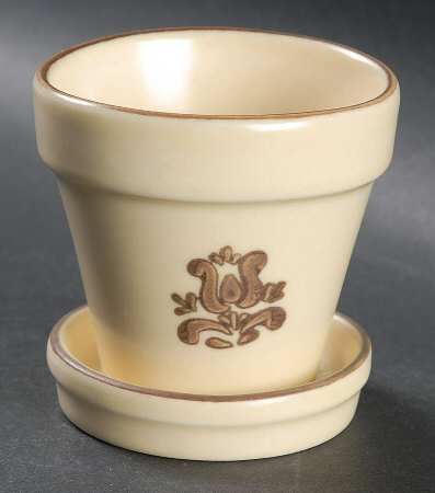 Village (Made in USA) 2" Flower Pot & Underplate