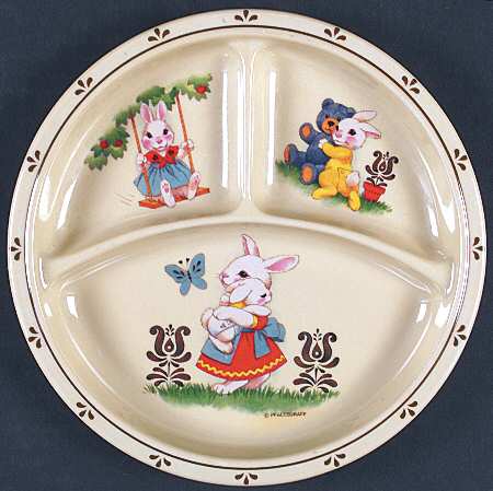 Village (Made in USA) Melmac/Melamine Child's Plate