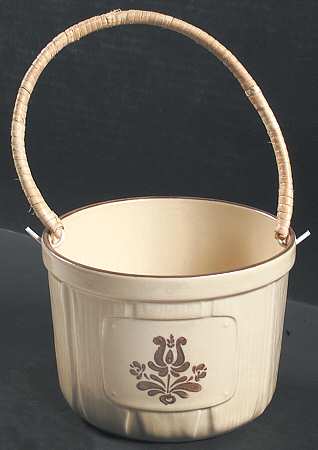 Village (Made in USA) Berry Bucket with Wicker Handle