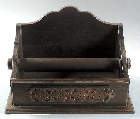 Village (Made in USA) Wood Paper Towel Holder, Copper Accent