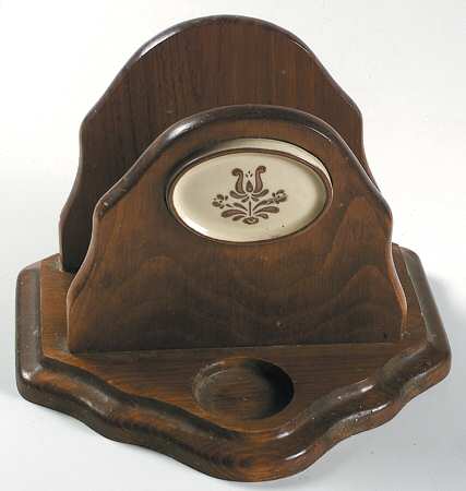 Village (Made in USA) Wood Tray for Napkin, Salt & Pepper Set-