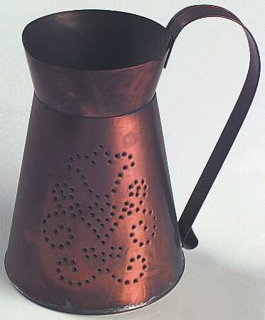 Village (Made in USA) Pierced Copper Flagon