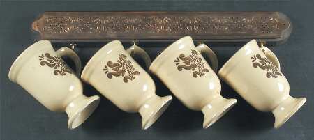 Village (Made in USA) Mug Set & Rack/Wall Hanging