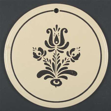 Village (Made in USA) Round Melamine Cutting Board
