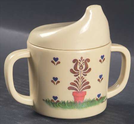 Village (Made in USA) Melamine Child's Cup with Lid