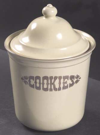 Village (Made in USA) Cookie Jar & Lid