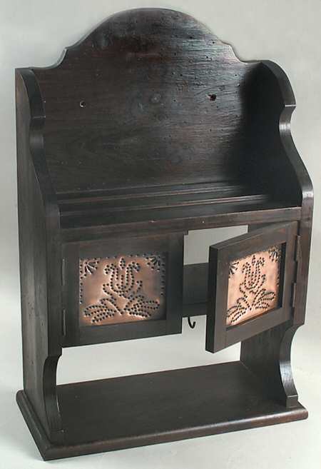 Village (Made in USA) Wood/Copper Stoneware Hutch