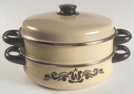 Village (Made in USA) 4 Qt Metal Stew Pot/Steamer & Lid