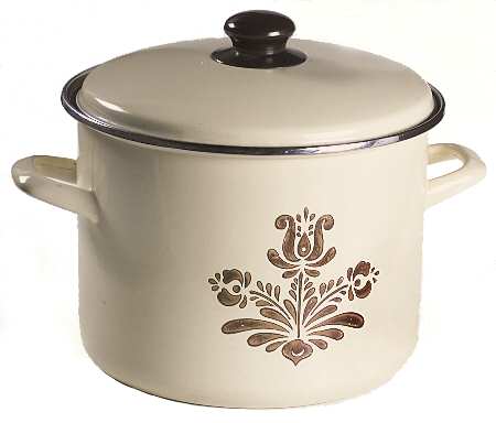 Village (Made in USA) 8 Quart Metal Stockpot & Metal Lid