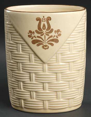 Village (Made in USA) Basketweave Utensil Holder