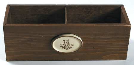 Village (Made in USA) Wood Divided Recipe Holder No Lid