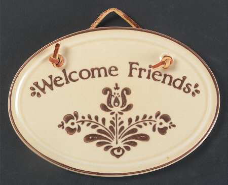 Village (Made in USA) "Welcome" Wall Plaque