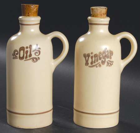 Village (Made in USA) Vinegar and Oil with Cork Stoppers