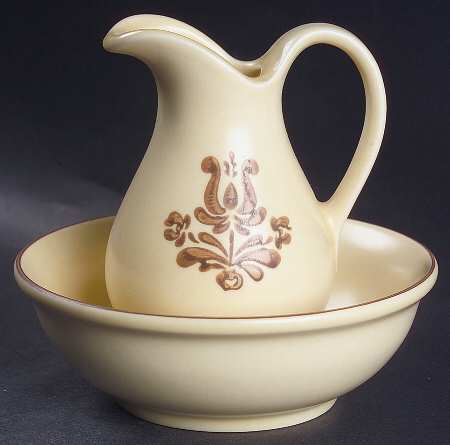 Village (Made in USA) Miniature Pitcher and Bowl Set