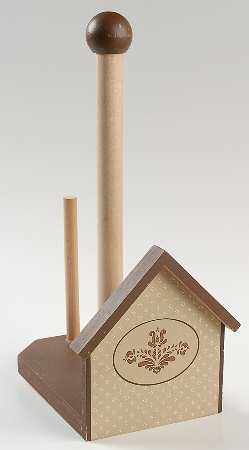 Village (Made in USA) Vertical Wood Paper Towel Holder