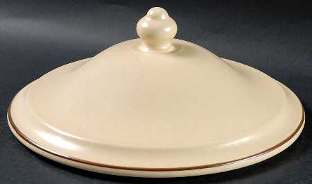 Village (Made in USA) Casserole-China W/Lid &Metal Stand-Lid