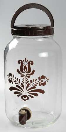 Village (Made in USA) Glassware Sun Tea Jar & Plastic Lid