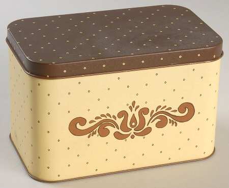 Village (Made in USA) Metal Recipe Box & Lid