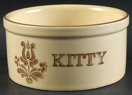 Village (Made in USA) Kitty Pet Bowl