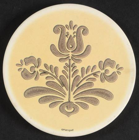 Village (Made in USA) Round (Thirsty) Stone Coaster