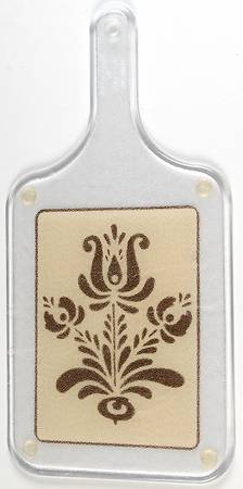 Village (Made in USA) Acrylic 1 Handle Rectangular Cutting Board