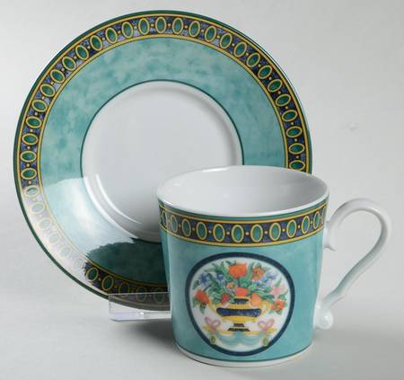 Vivaldi Flat Demitasse Cup & Saucer Set