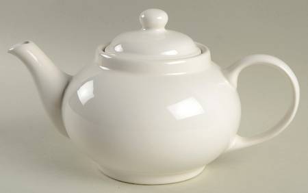 White Teapot & Lid