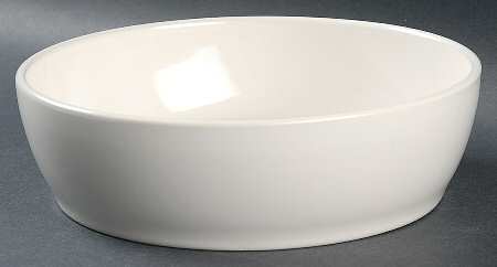 White 8" Round Baker by Pfaltzgraff