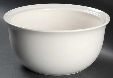 White 3 Qt Round Casserole No Glass Lid