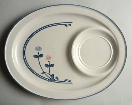 Windsong Snack Plate for Snack Set That Uses the Flat Cup
