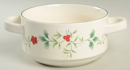 Winterberry Individual Handled Soup Bowl