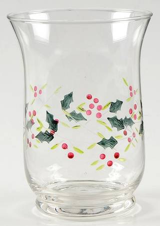 Winterberry 6" Glassware Hurricane