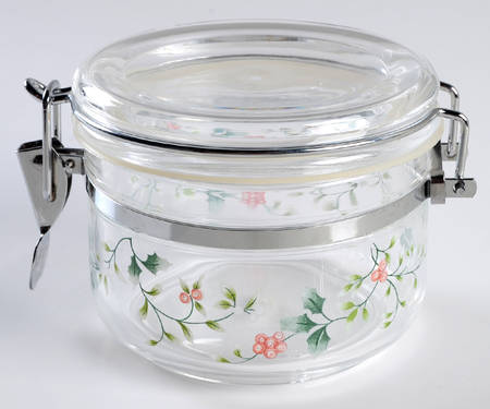 Winterberry Small Plastic Canister with Hinged Lid