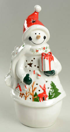 Winterberry Snowman LED Light