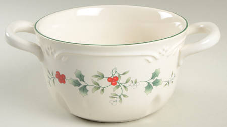 Winterberry Individual Handled Soup Bowl