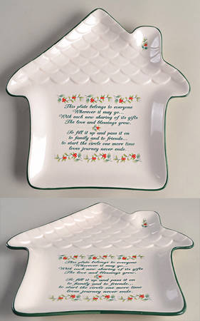 Winterberry House Shaped Sharing Plate