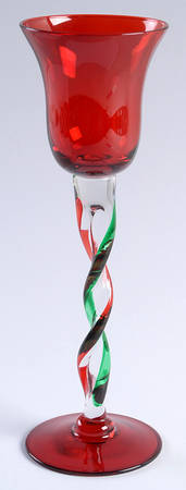 Winterberry 9" Glassware Stemmed Votive Candleholder