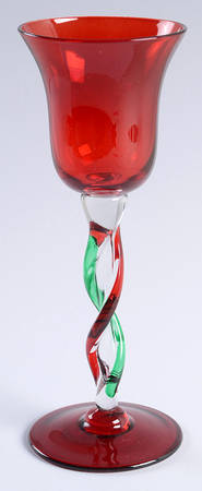 Winterberry 8" Glassware Stemmed Votive Candleholder