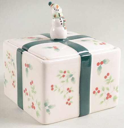 Winterberry Treat Jar & Lid