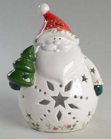 Winterberry Santa LED Light