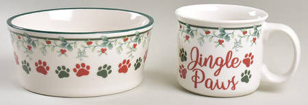 Winterberry Mug & Pet Bowl Set
