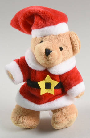Winterberry Plush Brown Teddy Bear Ornament