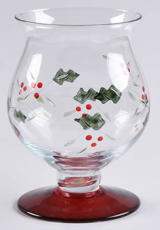 Winterberry 4" Mini Glassware Hurricane